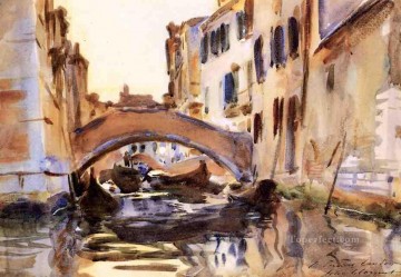 Canal de Venecia John Singer Sargent acuarela Pinturas al óleo